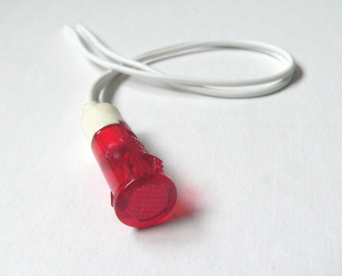 220v rouge rond fluo pilote - rouge,
